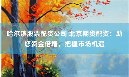 哈尔滨股票配资公司 北京期货配资：助您资金倍增，把握市场机遇